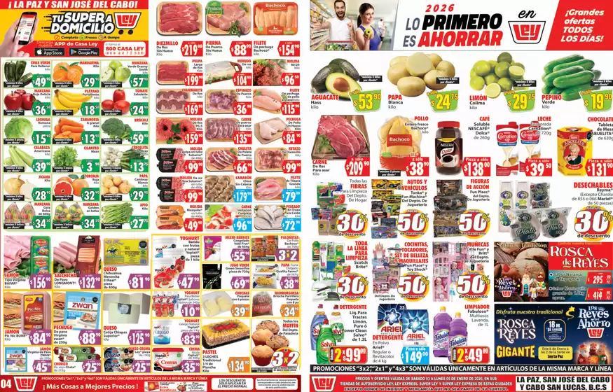 Catálogo Casa Ley en Berriozábal | Excelente oferta para todos los clientes | 2026-01-03T00:00:00.000Z - 2026-01-05T00:00:00.000Z