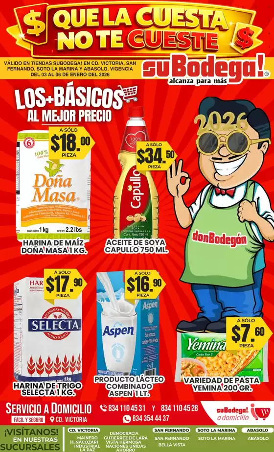 Catálogo SuBodega en Ciudad de México | Gangas exclusivas | 2026-01-03T00:00:00.000Z - 2026-01-06T00:00:00.000Z