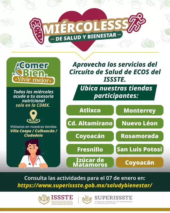 Catálogo SuperISSSTE en Santa Ana Chiautempan | Ofertas para cazadores de gangas | 2026-01-07T00:00:00.000Z - 2026-01-07T00:00:00.000Z