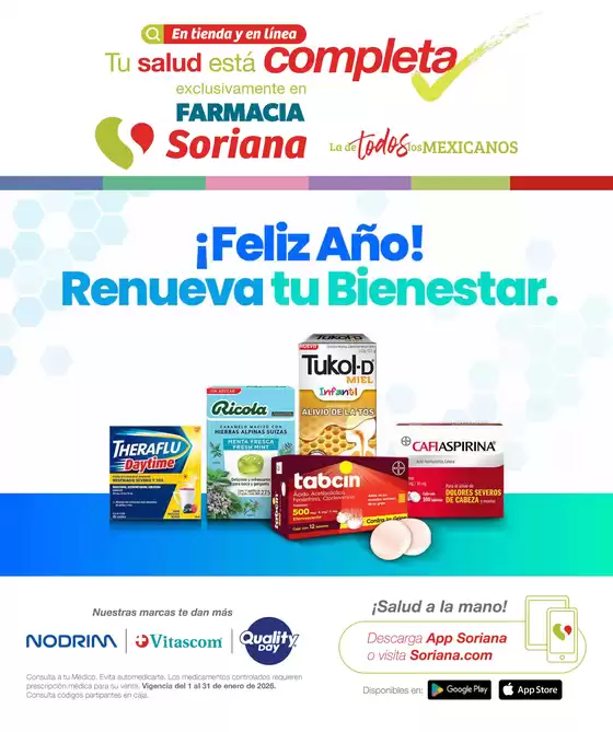 Catálogo Soriana Mercado en Heróica Puebla de Zaragoza | FOLLETOFARMACIA ENERO 2026 | 2026-01-01T00:00:00.000Z - 2026-01-31T00:00:00.000Z
