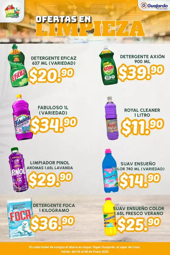 Catálogo Guajardo en Tuxpan (Jalisco) | Excelente oferta para cazadores de gangas | 2026-01-06T00:00:00.000Z - 2026-01-08T00:00:00.000Z