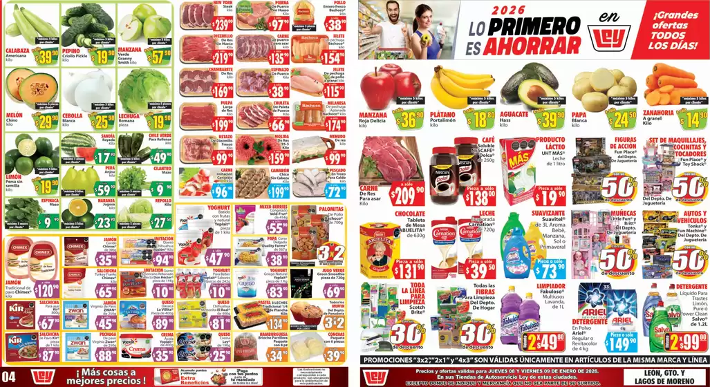 Catálogo Casa Ley en Ensenada (Baja California) | Ofertas principales para todos los clientes | 2026-01-08T00:00:00.000Z - 2026-01-09T00:00:00.000Z