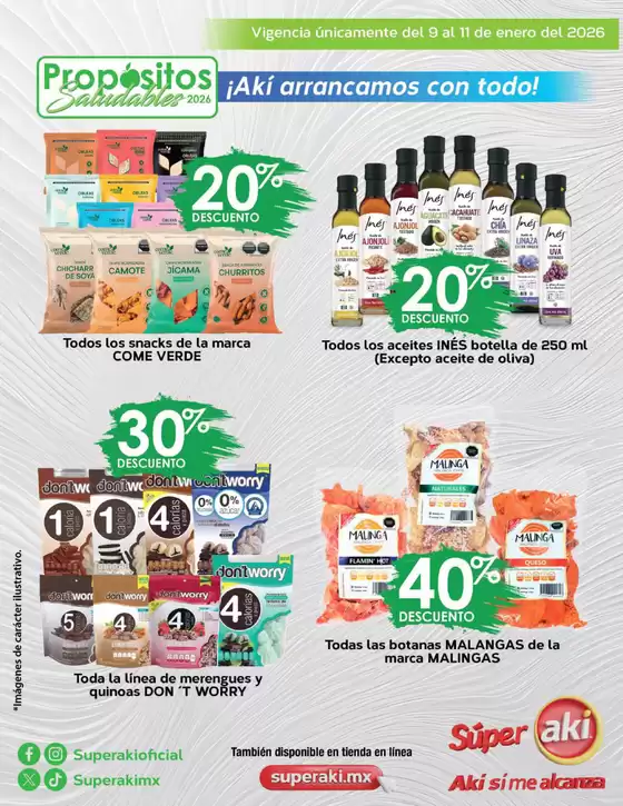 Catálogo Súper Aki en Guanajuato | FOLLETO PROPOSITOS SALUDABLES DEL 9 AL 11 ENERO 2026 comprimido | 2026-01-09T00:00:00.000Z - 2026-01-11T00:00:00.000Z