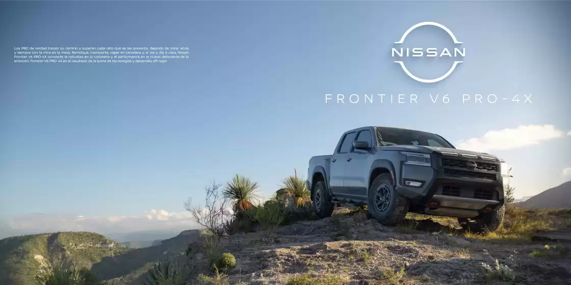 Catálogo Nissan en Gustavo A Madero | Nissan 2026 frontier v6 catalogo | 2026-01-12T00:00:00.000Z - 2026-12-31T00:00:00.000Z