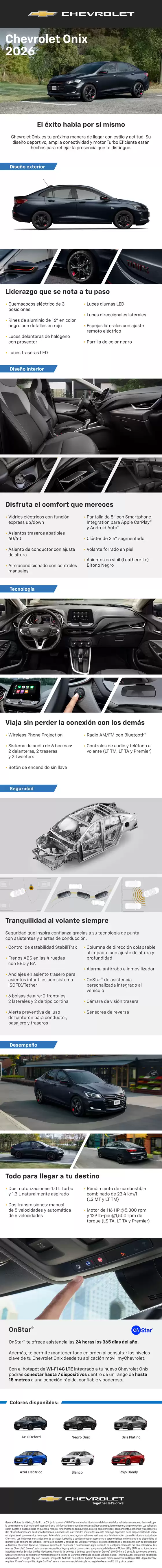 Catálogo Chevrolet en Aguascalientes | Chevrolet Onix 2026 | 2026-01-13T00:00:00.000Z - 2026-12-31T00:00:00.000Z
