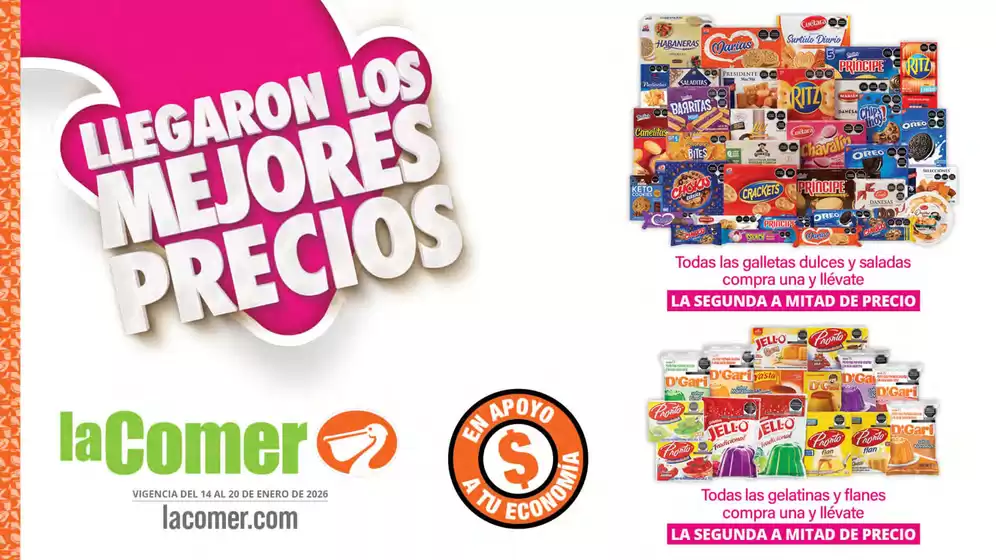 Catálogo La Comer en Ciudad de México | Llegaron los Mejores Precios - La Comer | 2026-01-14T00:00:00.000Z - 2026-01-20T00:00:00.000Z