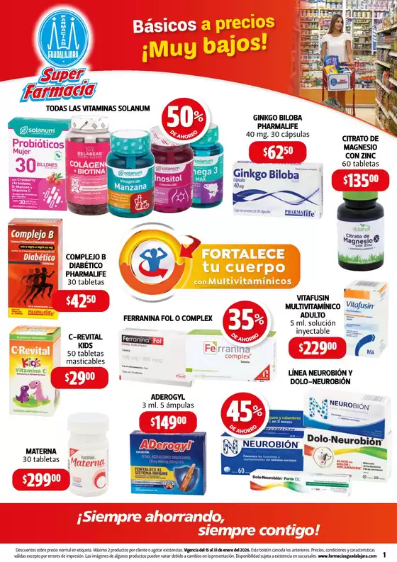 Catálogo Farmacias Guadalajara en Ocotlán (Jalisco) | Boletin | 2026-01-15T00:00:00.000Z - 2026-01-31T00:00:00.000Z