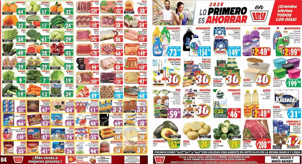 Catálogo Casa Ley en Arandas | Ofertas principales para todos los clientes | 2026-01-15T00:00:00.000Z - 2026-01-16T00:00:00.000Z