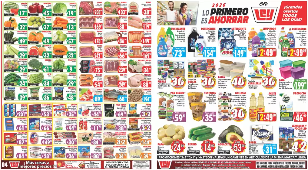 Catálogo Casa Ley en Arandas | Ofertas especiales atractivas para todos | 2026-01-15T00:00:00.000Z - 2026-01-16T00:00:00.000Z