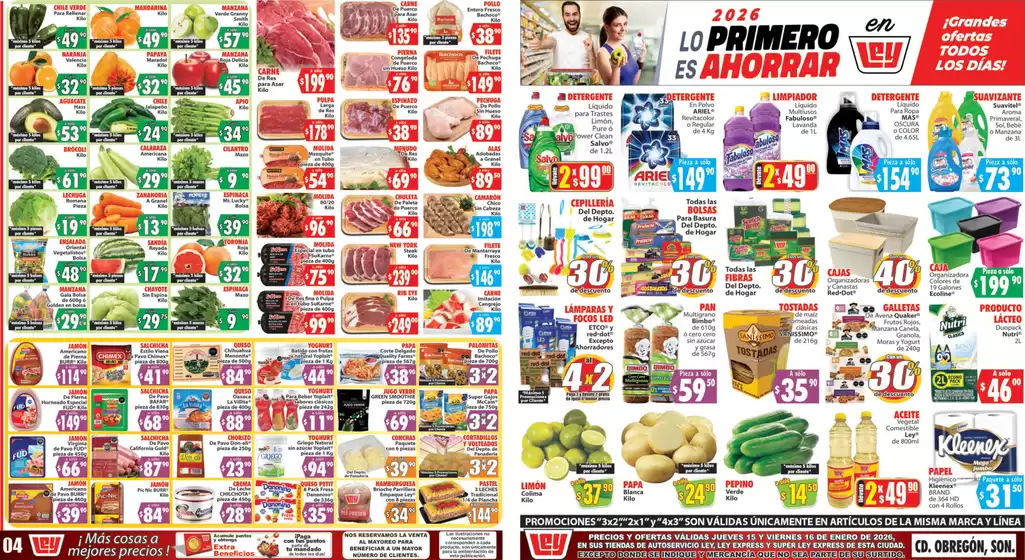 Catálogo Casa Ley en Arandas | Grandes descuentos en productos seleccionados | 2026-01-15T00:00:00.000Z - 2026-01-16T00:00:00.000Z