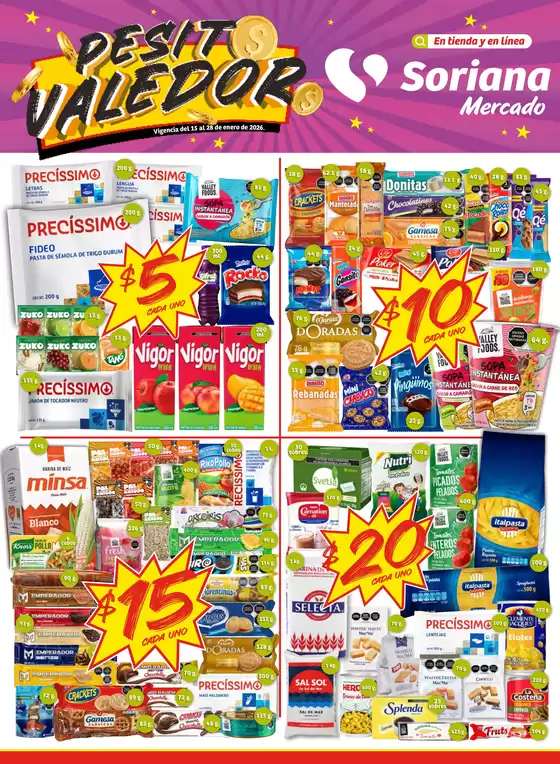 Catálogo Soriana Mercado en Primero de Mayo (Tamaulipas) | Ofertas principales y descuentos | 2026-01-15T00:00:00.000Z - 2026-01-28T00:00:00.000Z