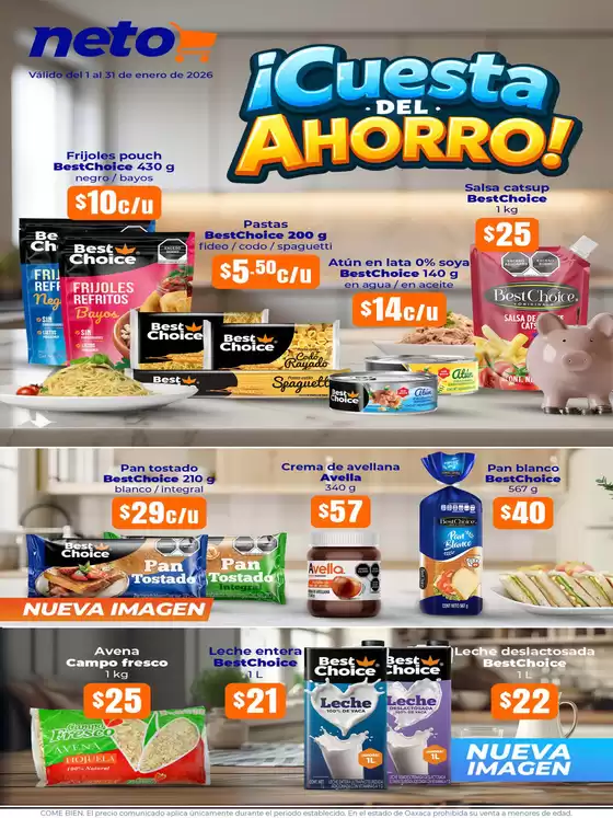 Catálogo Tiendas Neto | Cuesta del Ahorro | 2026-01-01T00:00:00.000Z - 2026-01-31T00:00:00.000Z