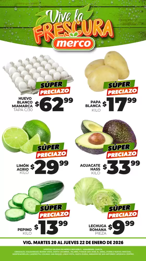Catálogo Merco en Culiacán Rosales | Vive la frescura | 2026-01-20T00:00:00.000Z - 2026-01-22T00:00:00.000Z