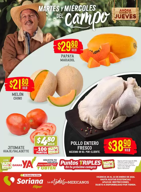 Catálogo Soriana Híper en Zapopan | Nuestras mejores gangas | 2026-01-20T00:00:00.000Z - 2026-03-31T00:00:00.000Z