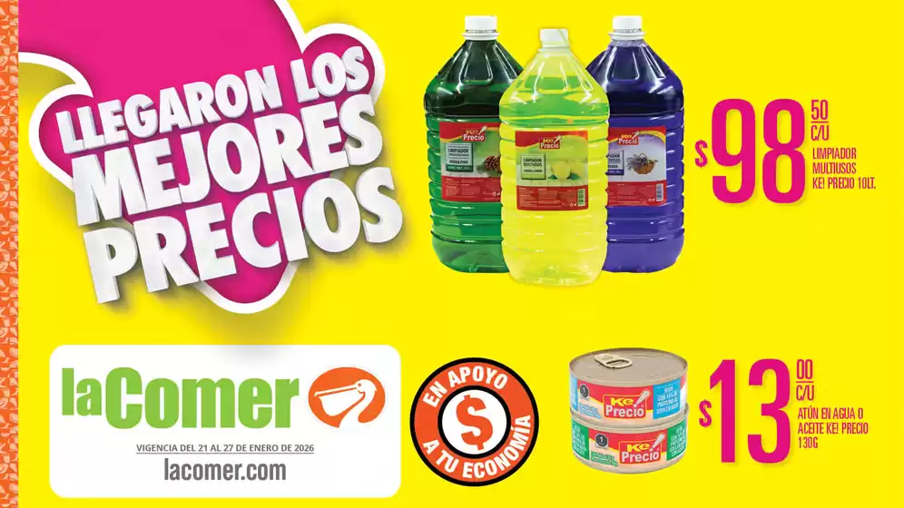 Catálogo La Comer | La Comer - Llegaron los mejores precios | 2026-01-21T00:00:00.000Z - 2026-01-27T00:00:00.000Z