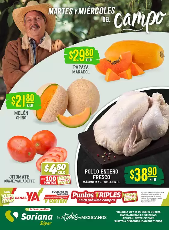 Catálogo Soriana Súper en Saltillo | Descubre ofertas atractivas | 2026-01-20T00:00:00.000Z - 2026-03-31T00:00:00.000Z