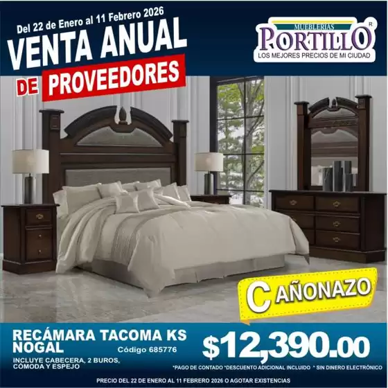 Catálogo Mueblerías Portillo | Ofertas Mueblerías Portillo | 2026-01-22T00:00:00.000Z - 2026-02-11T00:00:00.000Z