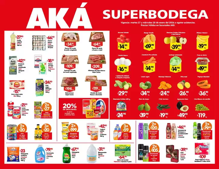 Catálogo AKÁ Superbodega en Tepic | Ofertas AKÁ Superbodega | 2026-01-27T00:00:00.000Z - 2026-01-28T00:00:00.000Z