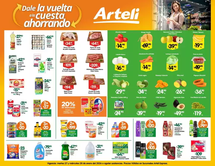 Catálogo Arteli express en Tepic | Ofertas principales para todos los cazadores de gangas | 2026-01-27T00:00:00.000Z - 2026-01-28T00:00:00.000Z