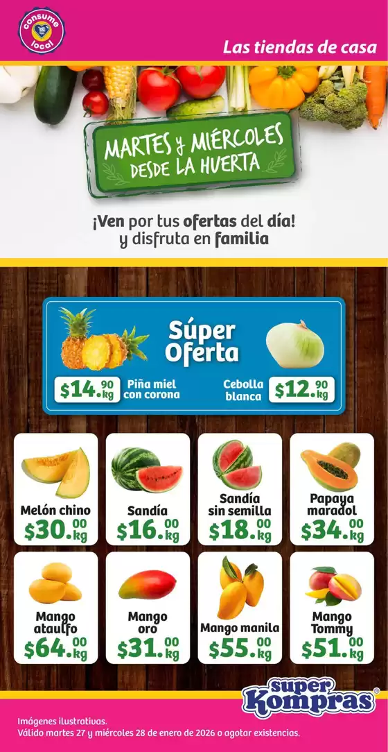 Catálogo Super kompras en Tepic | Gran variedad de ofertas | 2026-01-27T00:00:00.000Z - 2026-01-28T00:00:00.000Z