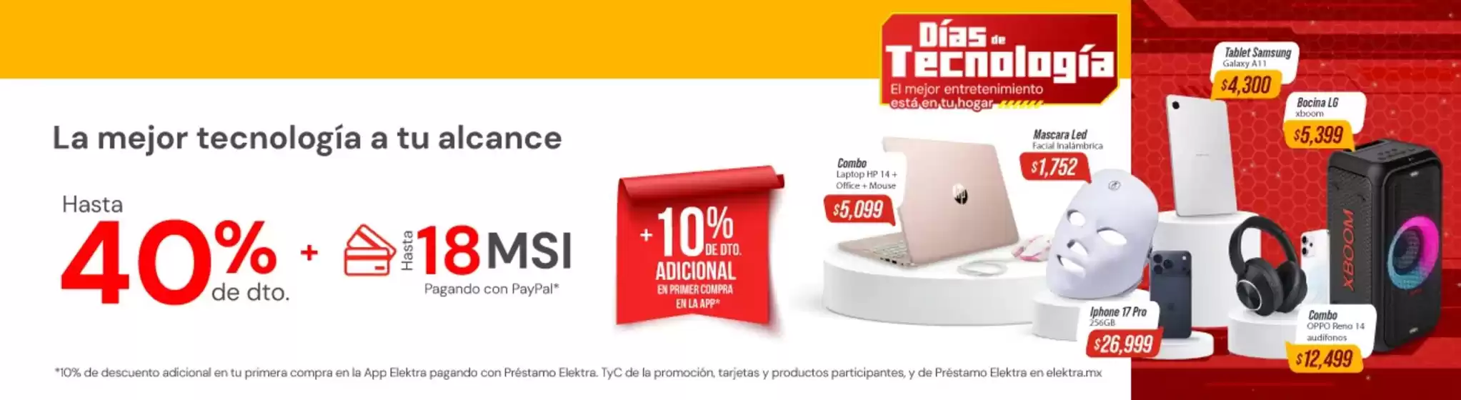 Catálogo Elektra | Ofertas principales para todos los cazadores de gangas | 2026-01-29T00:00:00.000Z - 2026-01-31T00:00:00.000Z