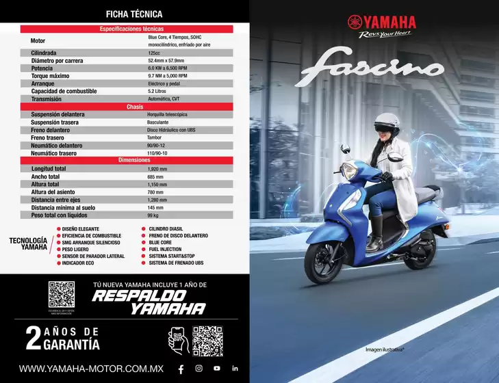 Catálogo Yamaha en Cuauhtémoc (CDMX) | Yamaha Fascino2025 | 2026-01-30T00:00:00.000Z - 2026-02-13T00:00:00.000Z