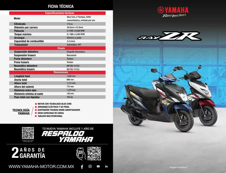 Catálogo Yamaha en Cuauhtémoc (CDMX) | Yamaha RAY ZR2025 | 2026-01-30T00:00:00.000Z - 2026-02-13T00:00:00.000Z