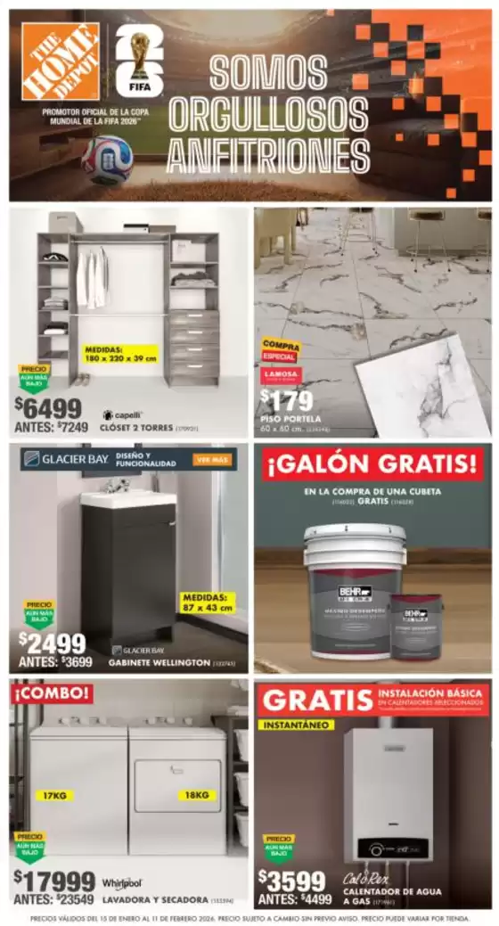 Catálogo The Home Depot en Tezonapa | Ofertas The Home Depot | 2026-01-15T00:00:00.000Z - 2026-02-11T00:00:00.000Z
