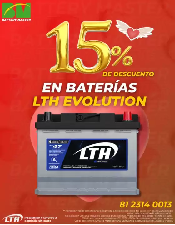 Catálogo Battery Master en Tecamachalco | Promo | 2026-02-04T00:00:00.000Z - 2026-02-28T00:00:00.000Z