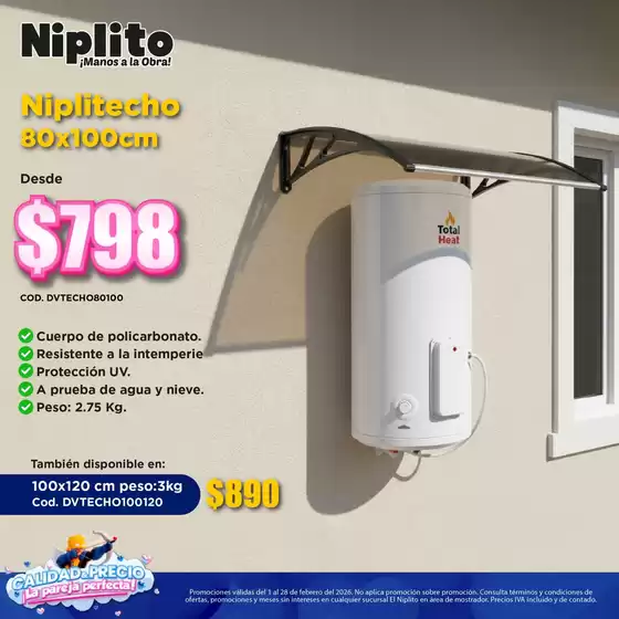 Catálogo Niplito en La Paz | Ofertas para cazadores de gangas | 2026-02-01T00:00:00.000Z - 2026-02-28T00:00:00.000Z