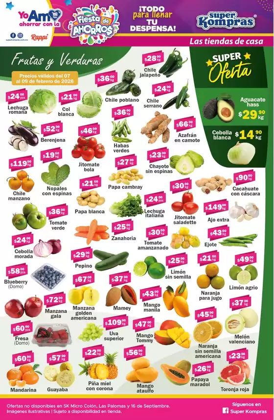 Catálogo Super kompras en Jiutepec | Ofertas Super Kompras | 2026-02-07T00:00:00.000Z - 2026-02-09T00:00:00.000Z