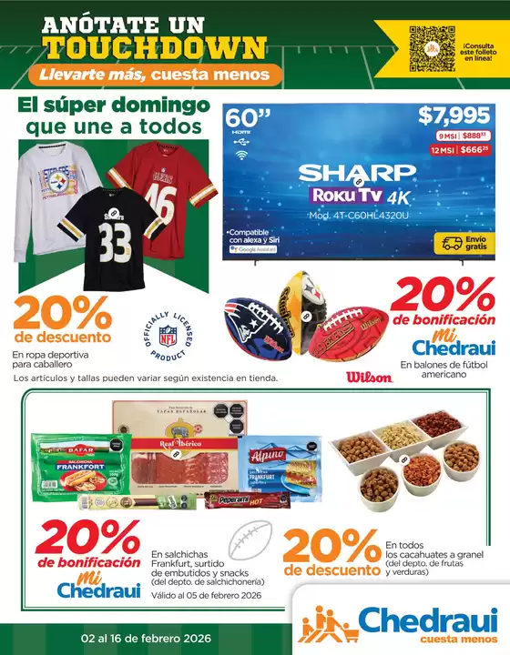 Catálogo Chedraui en San Francisco del Rincón | Descubre ofertas atractivas | 2026-02-02T00:00:00.000Z - 2026-02-16T00:00:00.000Z