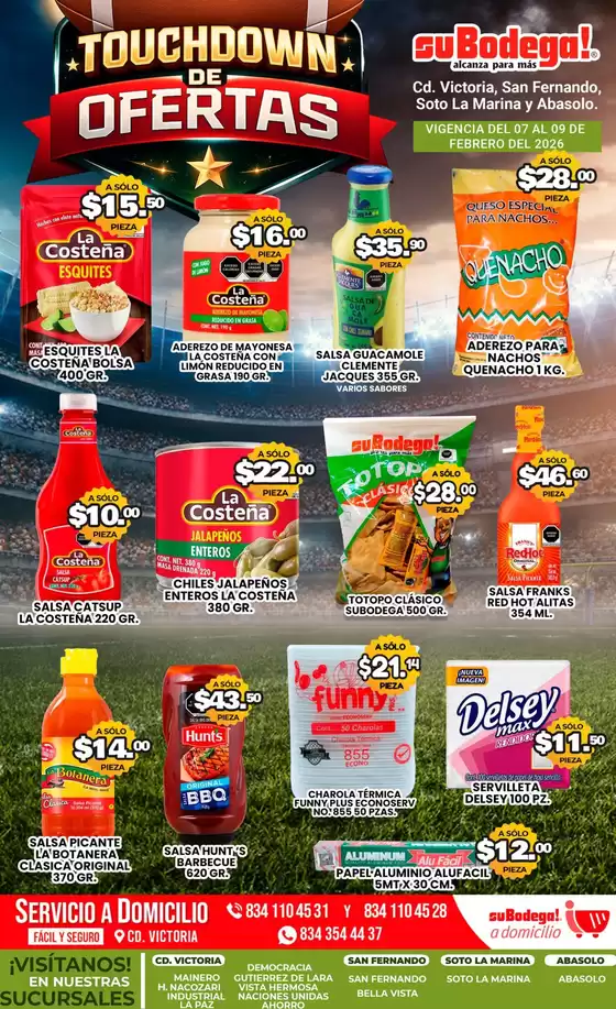 Catálogo SuBodega en San Luis de la Paz | Ofertas SuBodega | 2026-02-07T00:00:00.000Z - 2026-02-09T00:00:00.000Z