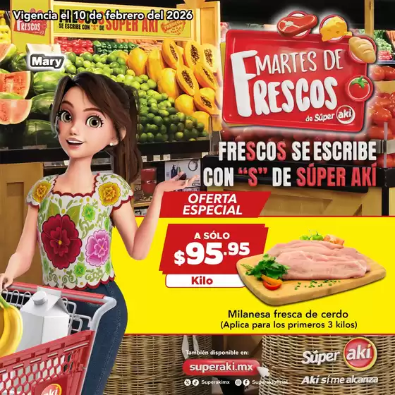 Catálogo Súper Aki en San José Guadalupe Otzacatipan | Ofertas Súper Aki | 2026-02-10T00:00:00.000Z - 2026-02-10T00:00:00.000Z