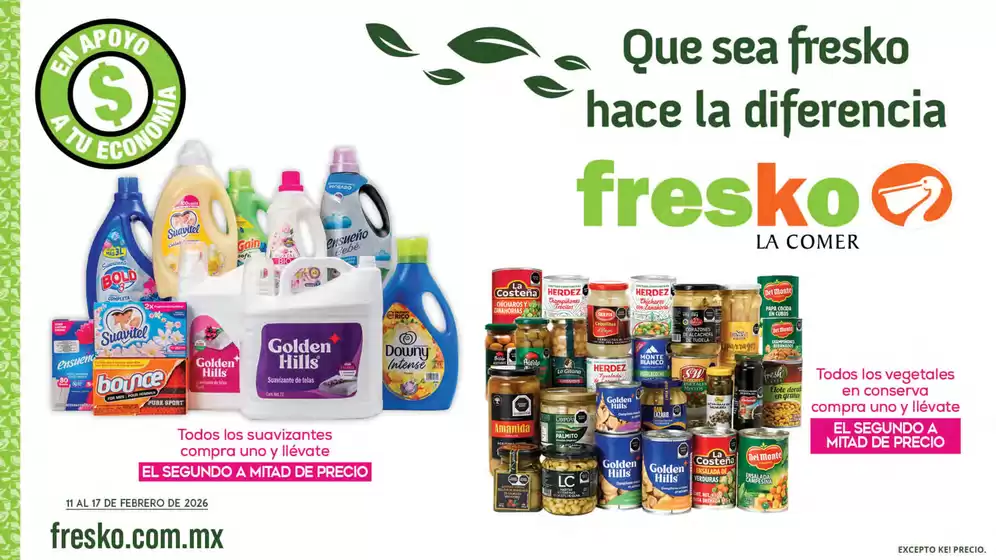 Catálogo Fresko en Coyoacán | Que sea Fresko Hace la diferencia | 2026-02-11T00:00:00.000Z - 2026-02-17T00:00:00.000Z