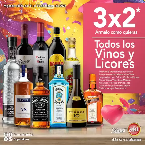 Catálogo Aki Gran Mayoreo en Iztapalapa | Vinos y licores | 2026-02-11T00:00:00.000Z - 2026-02-17T00:00:00.000Z