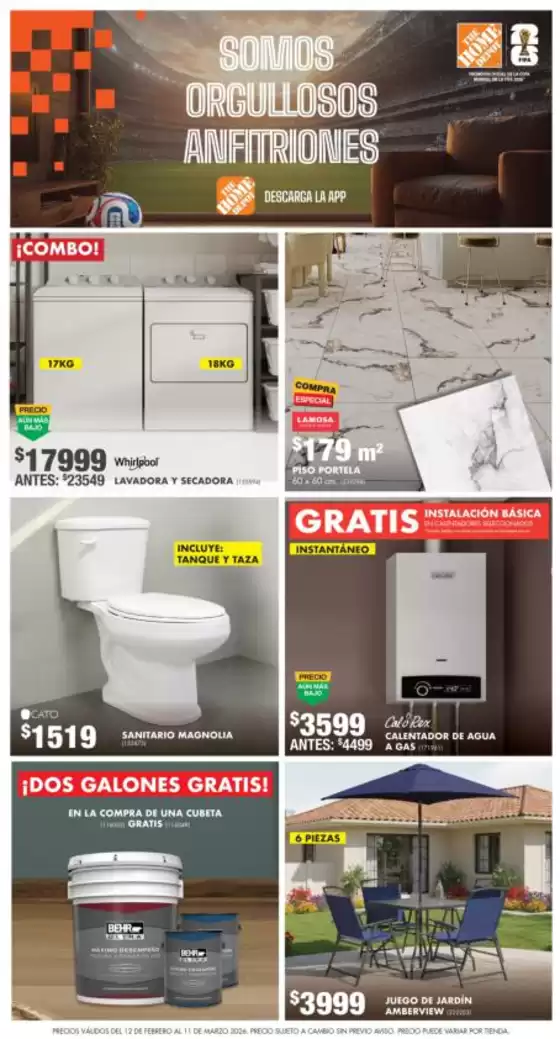 Catálogo The Home Depot en El Fuerte | Ofertas The Home Depot | 2026-02-12T00:00:00.000Z - 2026-03-11T00:00:00.000Z