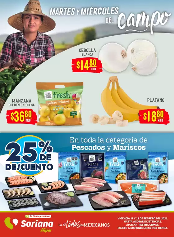 Catálogo Soriana Híper en Tuxtla Chico | Gran variedad de ofertas | 2026-02-17T00:00:00.000Z - 2026-02-18T00:00:00.000Z