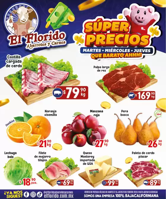 Catálogo El Florido en Comalcalco | Ofertas especiales atractivas para todos | 2026-02-17T00:00:00.000Z - 2026-02-19T00:00:00.000Z