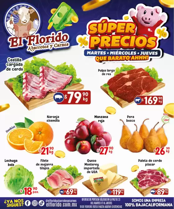 Catálogo El Florido en Comalcalco | Ofertas exclusivas para nuestros clientes | 2026-02-17T00:00:00.000Z - 2026-02-19T00:00:00.000Z