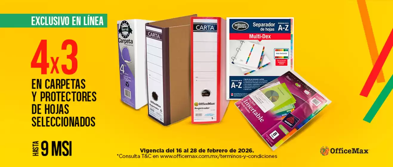 Catálogo OfficeMax en Metepec (México) | Grandes descuentos en productos seleccionados | 2026-02-16T00:00:00.000Z - 2026-02-28T00:00:00.000Z