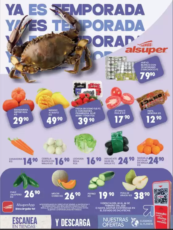 Catálogo Alsuper en Gustavo A Madero | Alsuper Zacatecas | 2026-02-24T00:00:00.000Z - 2026-02-26T00:00:00.000Z
