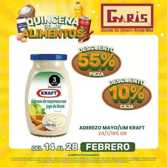 Catálogo Garis en Gustavo A Madero | Nuestras mejores gangas | 2026-02-14T00:00:00.000Z - 2026-02-28T00:00:00.000Z