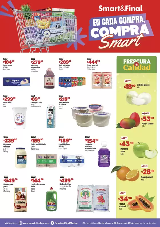 Catálogo Smart & Final en Altamira | SF Ft 26 FEB 04 MAR Web SL | 2026-02-26T00:00:00.000Z - 2026-03-04T00:00:00.000Z