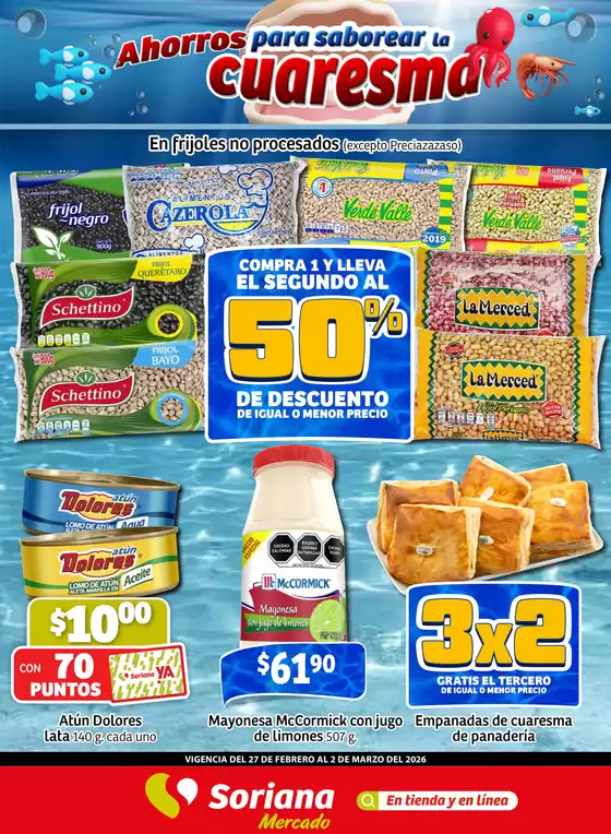 Catálogo Soriana Express en León | Ofertas para cazadores de gangas | 2026-02-27T00:00:00.000Z - 2026-03-02T00:00:00.000Z