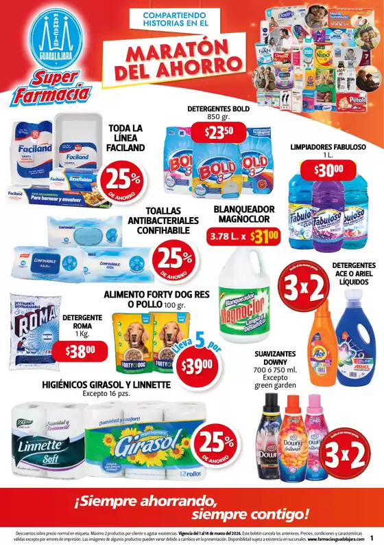 Catálogo Farmacias Guadalajara en Ciudad Apodaca | Boletin mar 01 1 | 2026-03-01T00:00:00.000Z - 2026-03-14T00:00:00.000Z