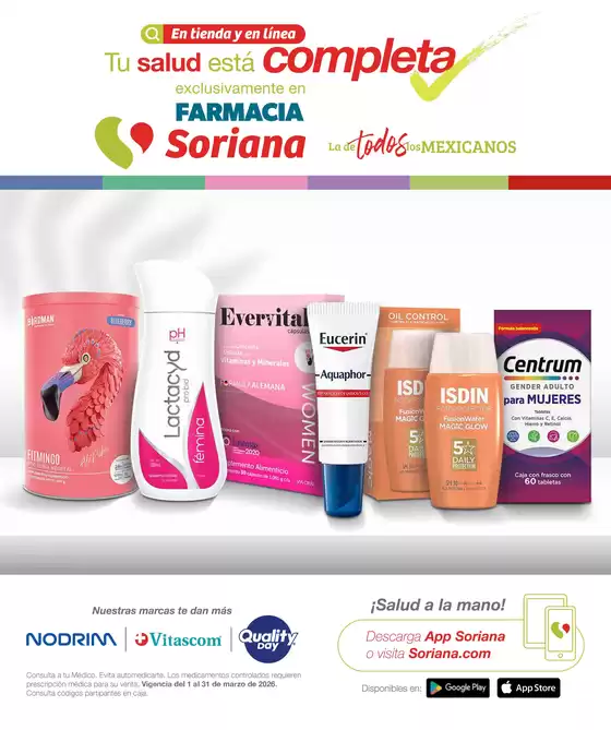 Catálogo Soriana Híper en Ciudad Juárez | FOLLETOFARMACIA MARZO 2026 | 2026-03-01T00:00:00.000Z - 2026-03-31T00:00:00.000Z
