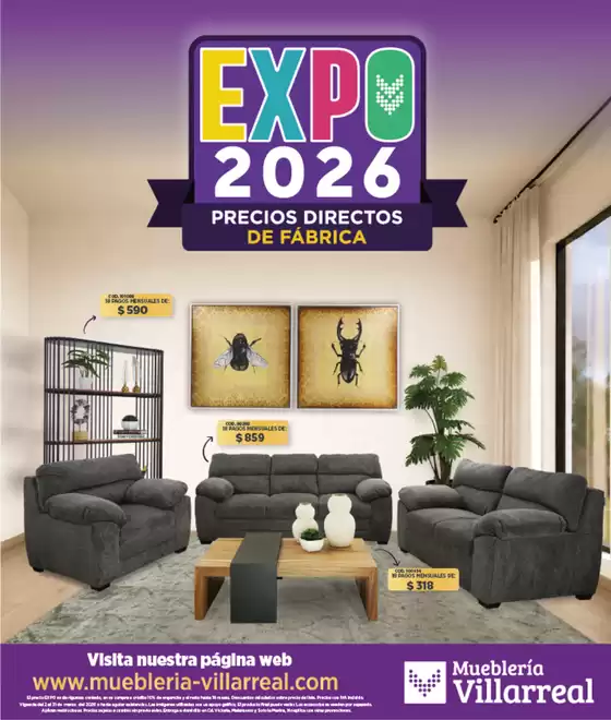 Catálogo Mueblería Villarreal en General Escobedo | Folleto | 2026-03-04T00:00:00.000Z - 2026-03-31T00:00:00.000Z