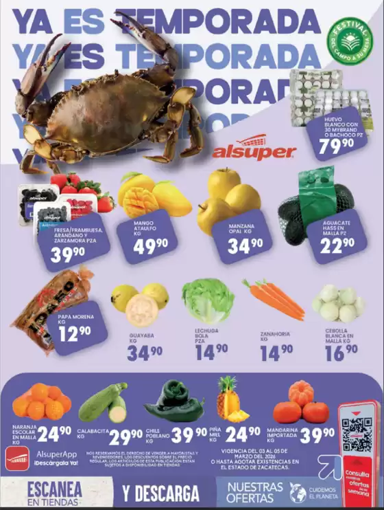 Catálogo Alsuper en Ciudad del Carmen (Campeche) | Alsuper Zacatecas | 2026-03-03T00:00:00.000Z - 2026-03-05T00:00:00.000Z