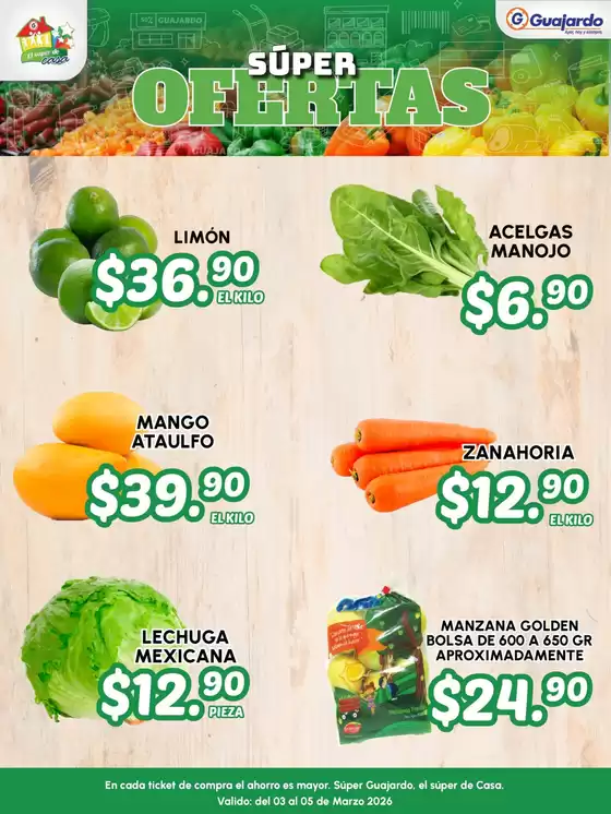 Catálogo Guajardo en Culiacán Rosales | Promociones actuales | 2026-03-03T00:00:00.000Z - 2026-03-05T00:00:00.000Z